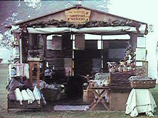 [Picture of our Booth on a Misty Morn]